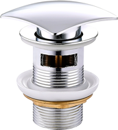 Mexen bouchon clic-clac carré avec trop-plein, chrome - 79926-00