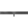 Mexen Flat M08 linear drain 80 cm, gun gray brushed - 1E25080-15
