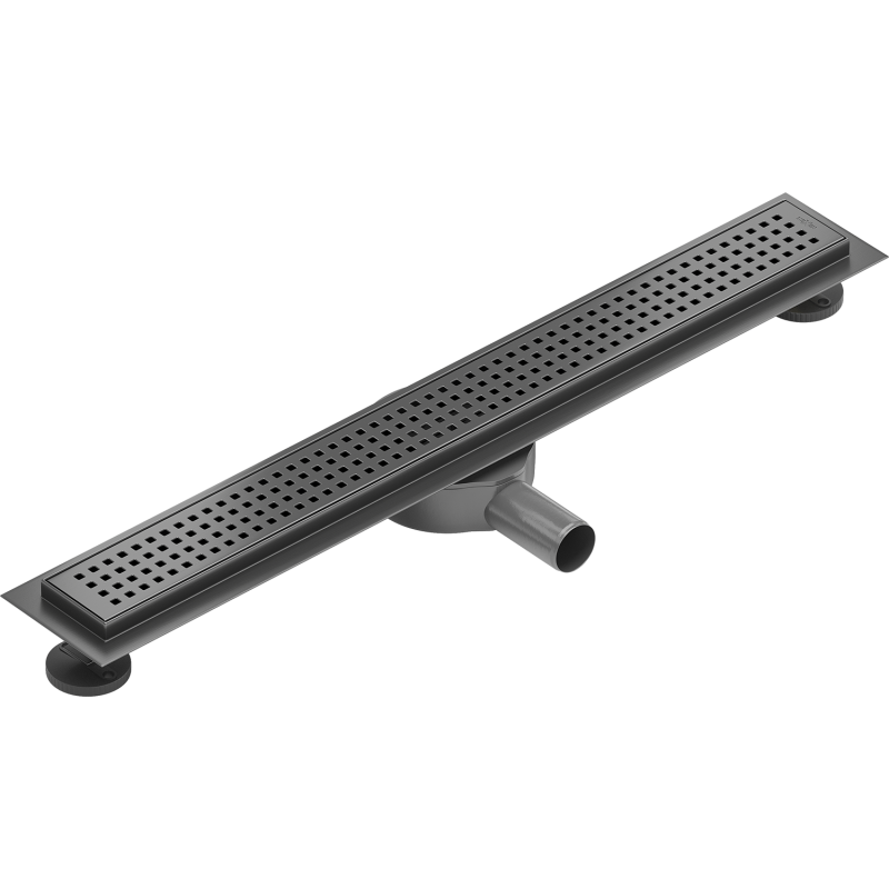 Mexen Flat 360° M08 70 cm Rotatable Linear Drain, Brushed Gun Gray - 1E25070-40