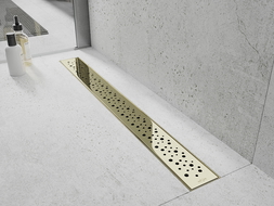 Mexen Flat M12 linjalaskurin peitelevy 90 cm, kulta - 1521090