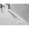 Mexen Flat 360° M12 draaibare lijnafvoer 50 cm, inox - 1021050-40