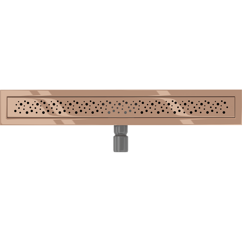 Mexen Flat M12 Linear Drain 50 cm, Rose Gold - 1621050-15