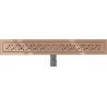 Mexen Flat M12 odpływ liniowy 50 cm, różowe złoto - 1621050-15