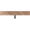 Mexen Flat M12 jooksev äravool 60 cm, roosa kuld - 1621060-15