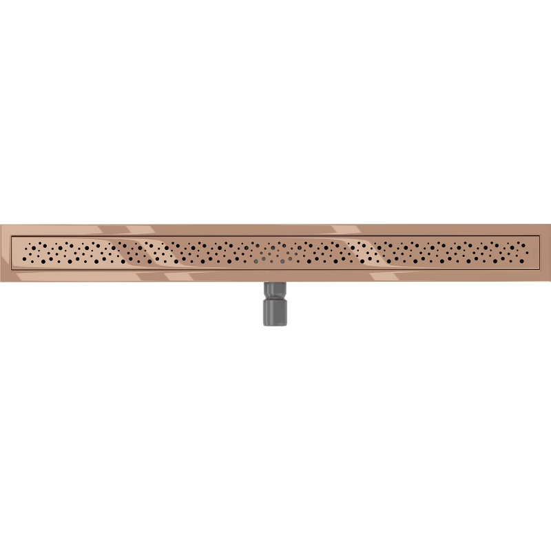 Mexen Flat M12 Linear Drain 80 cm, Rose Gold - 1621080-15