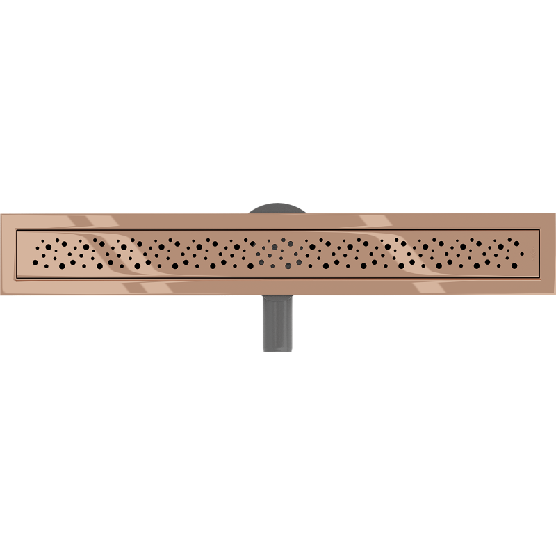 Mexen Flat 360° M12 rotary linear drain 60 cm, rose gold - 1621060-40