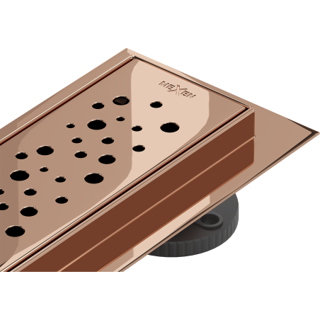 Mexen Flat 360° M12 90 cm Rotating Linear Drain, Rose Gold - 1621090-40