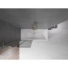 Mexen Velar L 2-osaline vannisein, lükanduks, 85 x 150 cm, grafiit, kuldne - 896-085-003-41-50