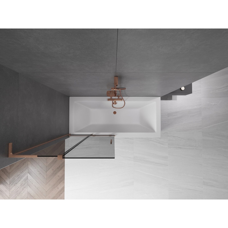 Mexen Velar L vanniekraan 2-tiivaline lükanduks 90 x 150 cm, grafiit, harjatud vask - 896-090-003-41-65
