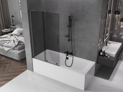 Mexen Velar L vannisirm 2-lüliline lükatav 100 x 150 cm, grafiit, harjatud gun gray - 896-100-003-41-66