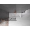 Mexen Velar L klizni paravan za kadu s 2 krila, klizni, 100 x 150 cm, grafitni, brušeni bakar - 896-100-003-41-65