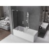 Mexen Velar L vannitoa 2-tiivaline lükanduks 100 x 150 cm, grafiit, valge - 896-100-003-41-20
