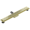 Mexen Flat M12 linear drain 70 cm, brushed gold - 1A21070-15