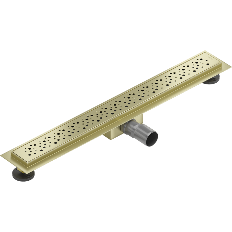 Mexen Flat M12 linear drain 70 cm, brushed gold - 1A21070-15