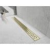 Mexen Flat M12 linear drain 80 cm, brushed gold - 1A21080-15
