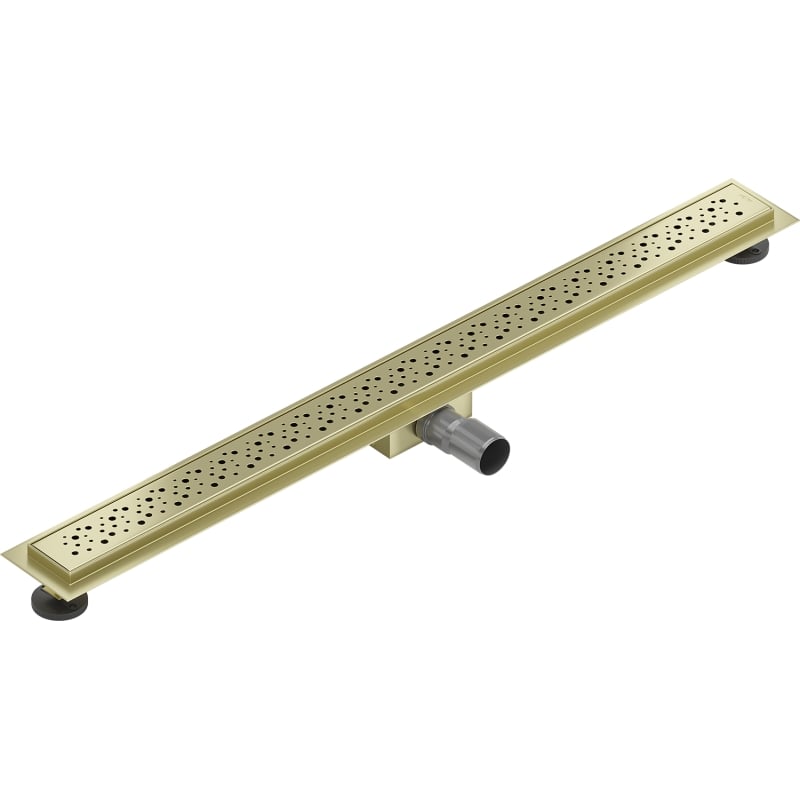 Mexen Flat M12 lineaarne äravool 80 cm, harjatud kuldne - 1A21080-15