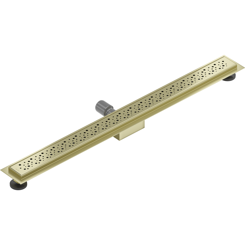Mexen Flat M12 linear drain 100 cm, brushed gold - 1A21100-15