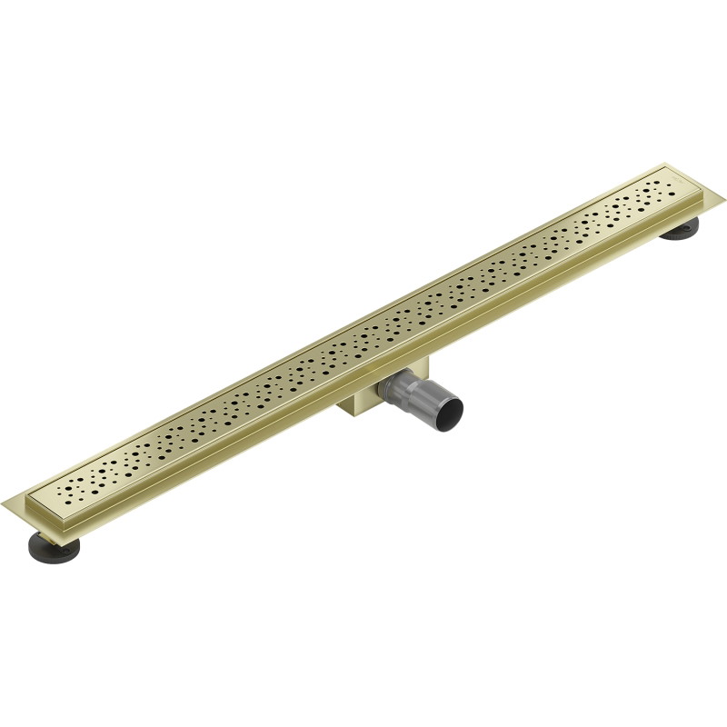 Mexen Flat M12 lineaarne äravool 100 cm, harjatud kuld - 1A21100-15