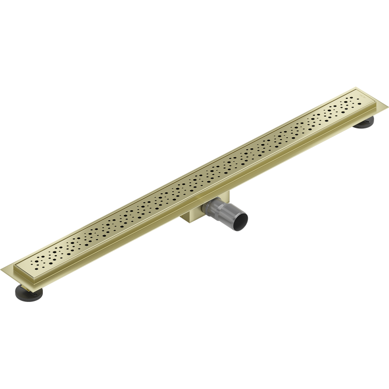Mexen Flat M12 linear drain 100 cm, brushed gold - 1A21100-15