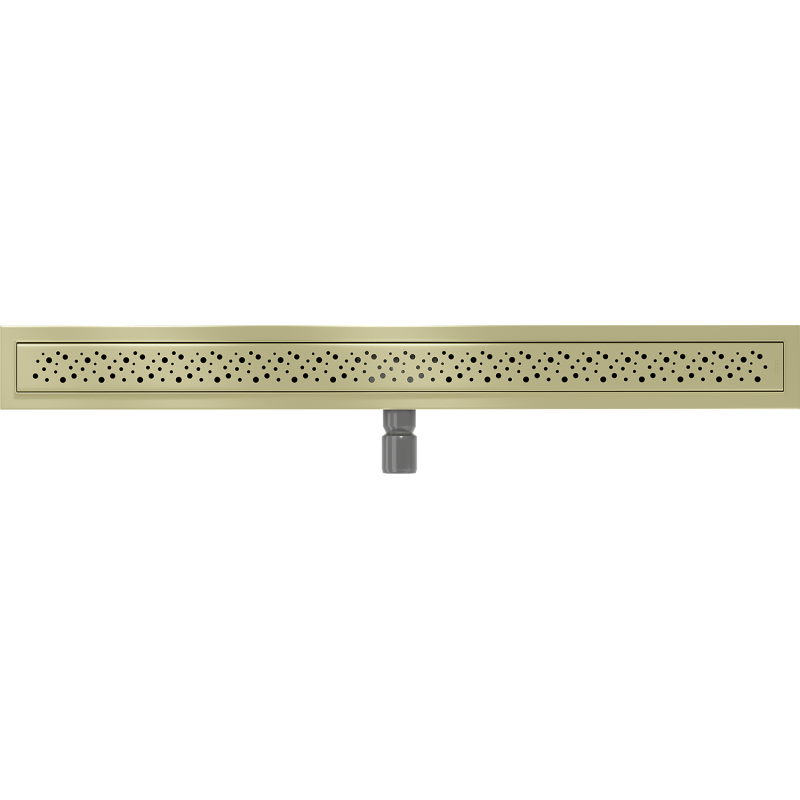 Mexen Flat M12 linear drain 100 cm, brushed gold - 1A21100-15