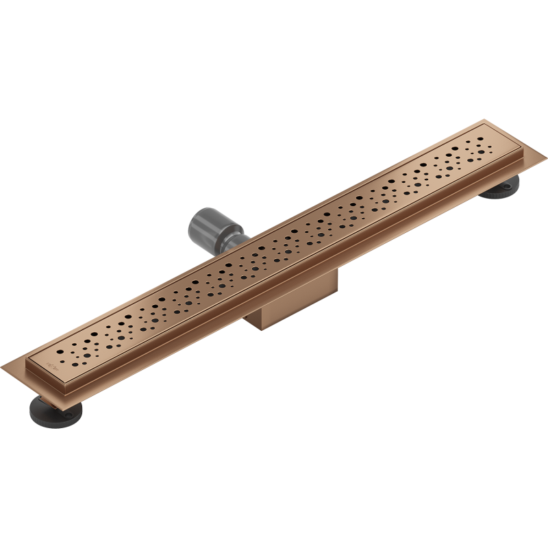 Mexen Flat M12 Linear Drain 60 cm, Brushed Copper - 1C21060-15