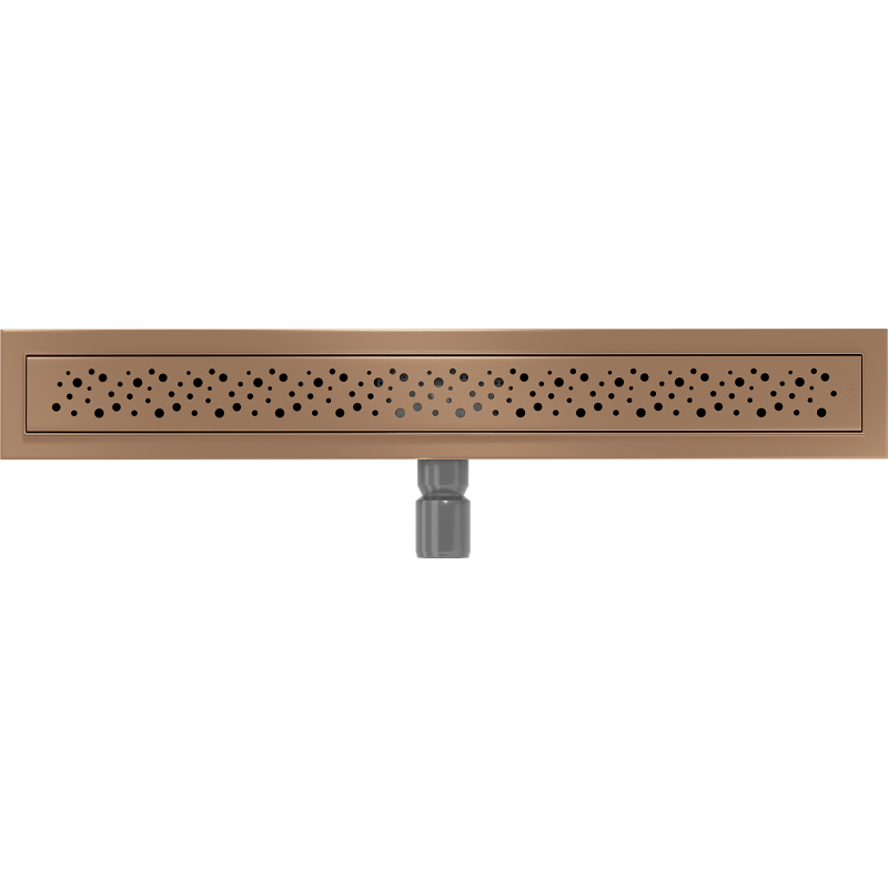 Mexen Flat M12 ralo linear 70 cm, cobre escovado - 1C21070-15
