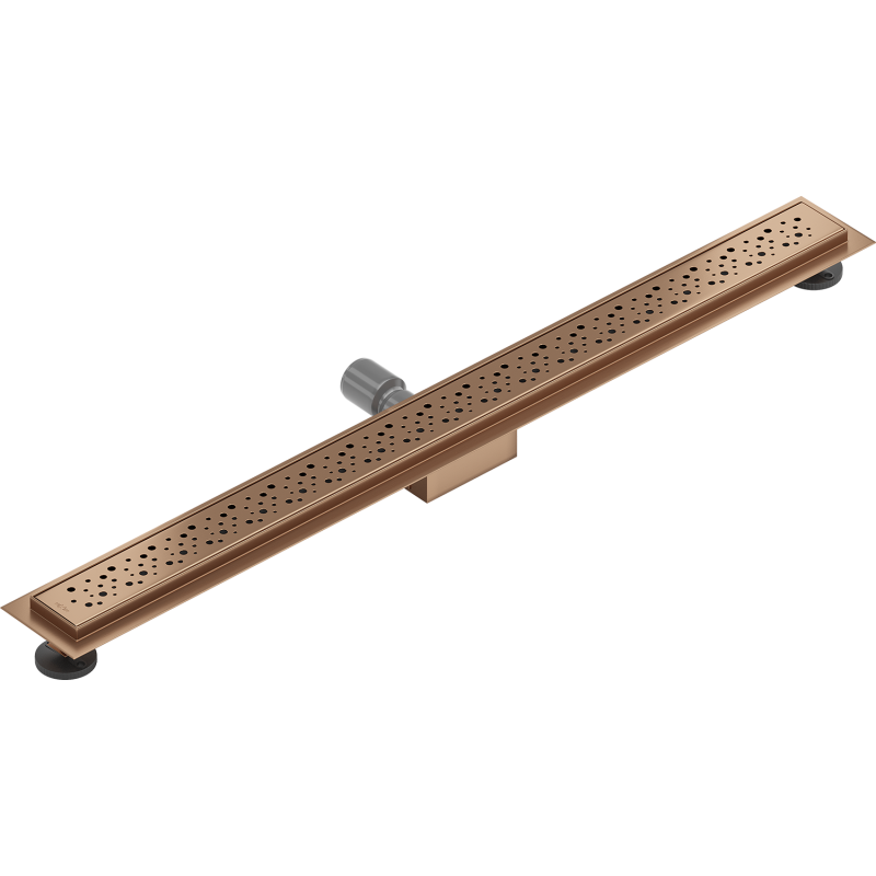 Mexen Flat M12 odpływ liniowy 90 cm, miedź szczotkowana - 1C21090-15