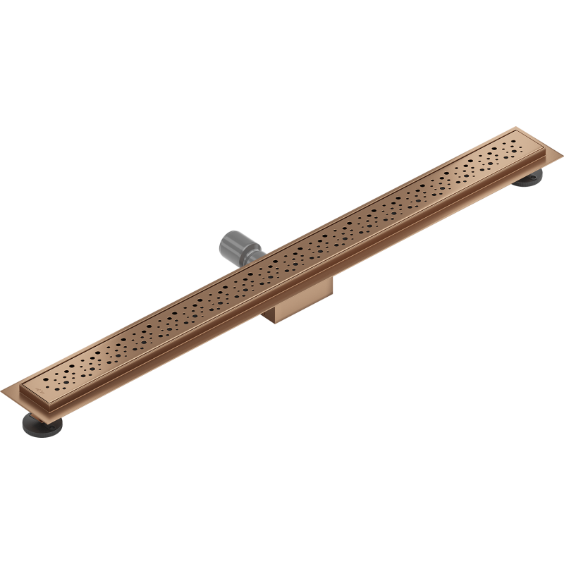 Mexen Flat M12 linear drain 100 cm, brushed copper - 1C21100-15