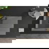 Mexen Cesar Granitspüle 1-Becken mit Abtropffläche 775 x 470 mm, grau, schwarzer Siphon - 6514771010-71-B