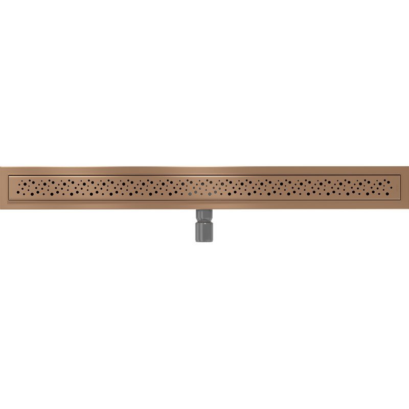 Mexen Flat M12 linear drain 100 cm, brushed copper - 1C21100-15