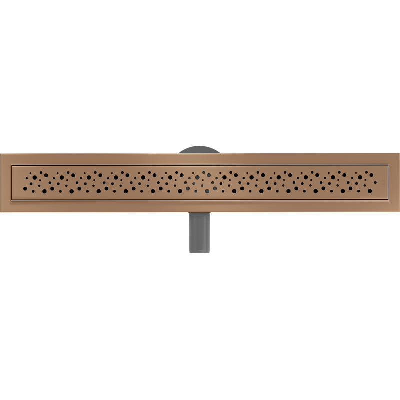 Mexen Flat 360° M12 linear rotary drain 50 cm, brushed copper - 1C21050-40