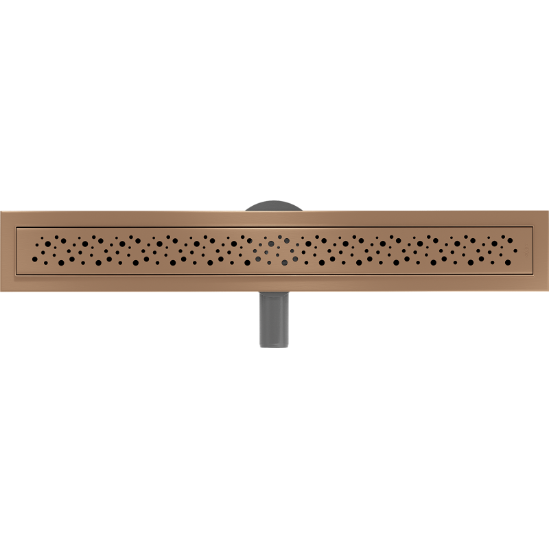 Mexen Flat 360° M12 360-Degree Rotatable Linear Drain 70 cm, Brushed Copper - 1C21070-40