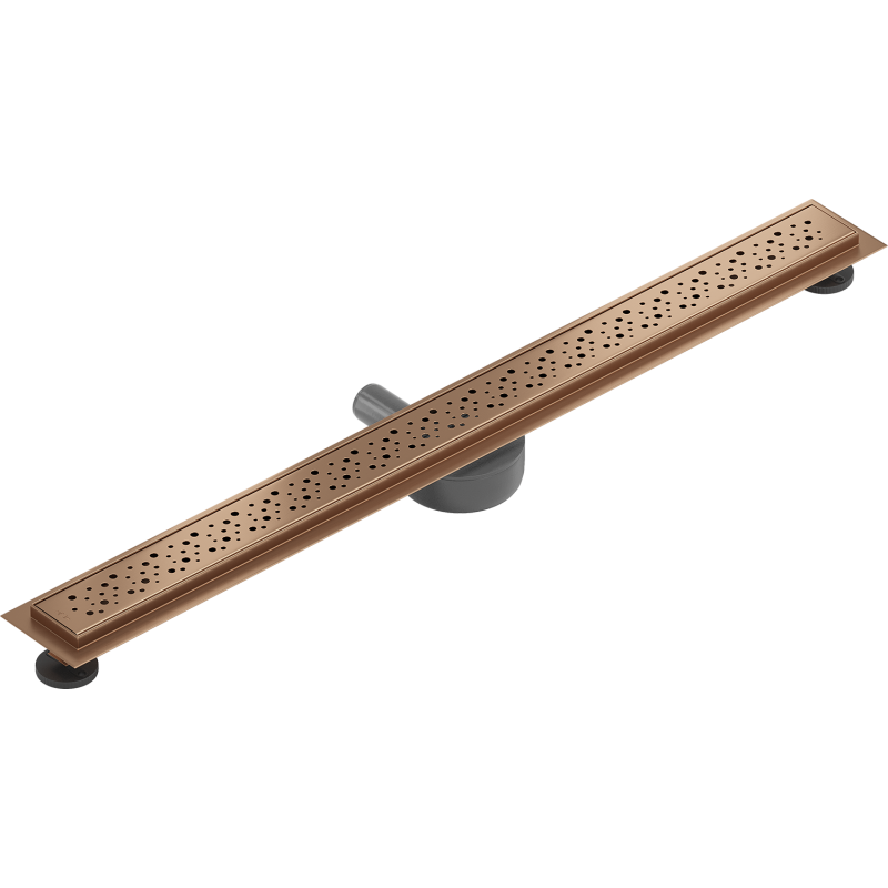 Mexen Flat 360° M12 100 cm Rotating Linear Drainage, Brushed Copper - 1C21100-40