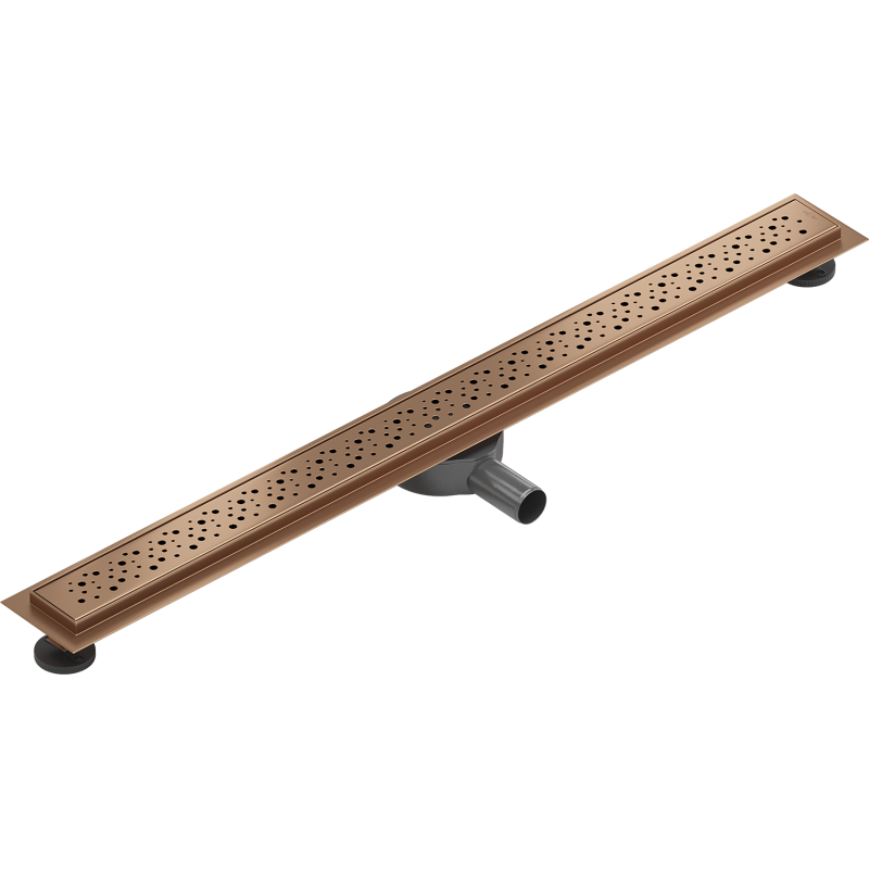 Mexen Flat 360° M12 100 cm Rotating Linear Drainage, Brushed Copper - 1C21100-40