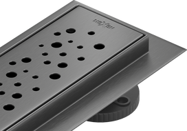 Mexen Flat M12 ralo de duche linear 50 cm, cinza escovado - 1E21050-15