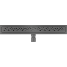 Mexen Flat M12 Linear Drain 50 cm, Gun Gray Brushed - 1E21050-15