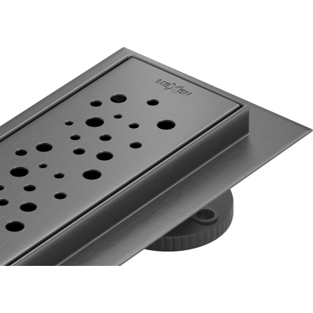 Mexen Flat M12 linear drain 60 cm, gun gray brushed - 1E21060-15