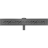Mexen Flat 360° M12 Rotating Linear Drain 60 cm, Gun Gray Brushed - 1E21060-40