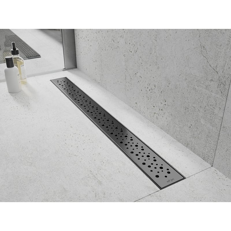 Mexen Flat 360° M12 pööratav joontrapp 80 cm, püstolhall harjatud - 1E21080-40