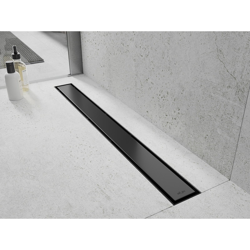 Mexen Flat M13 joonekanalisatsioon 2in1 90 cm, must - 1710090-15
