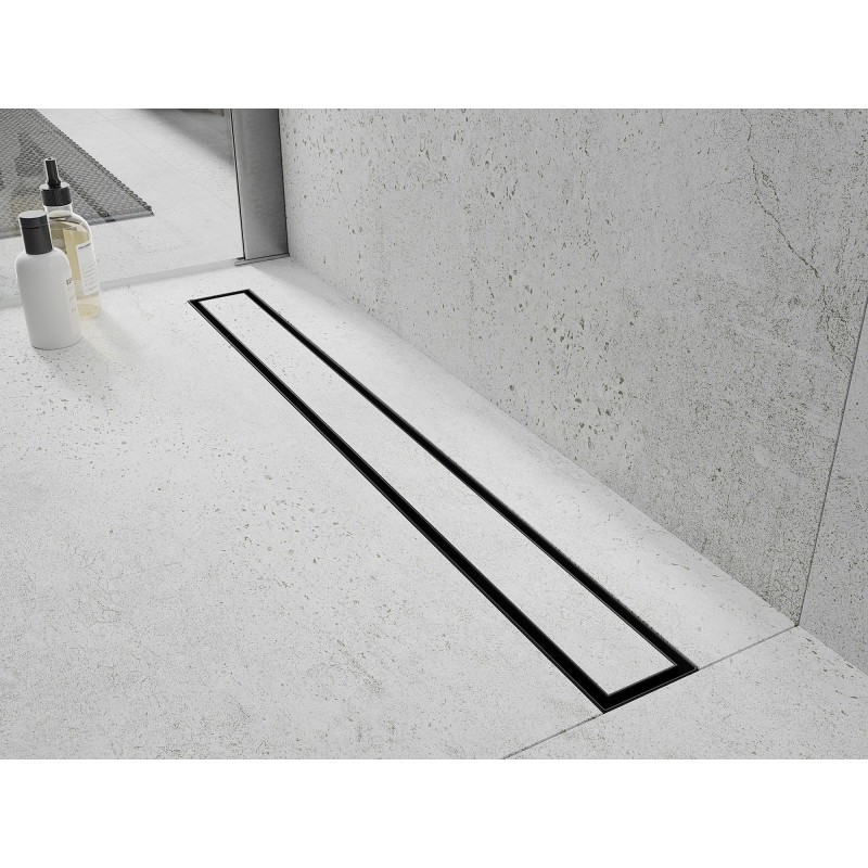 Mexen Flat M13 linear drain 2in1 140 cm, black - 1710140