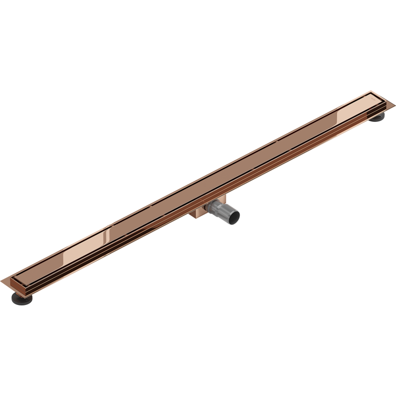 Mexen Flat M13 linear drain 2in1 150 cm, rose gold - 1610150