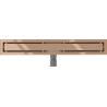 Mexen Flat M13 lineaarne äravool 2-ühes 50 cm, roosa kuld - 1610050-15