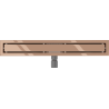 Mexen Flat M13 linear drain 2-in-1 70 cm, rose gold - 1610070-15