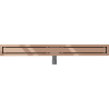 Mexen Flat M13 lineaarne äravool 2in1 80 cm, roosa kuld - 1610080-15