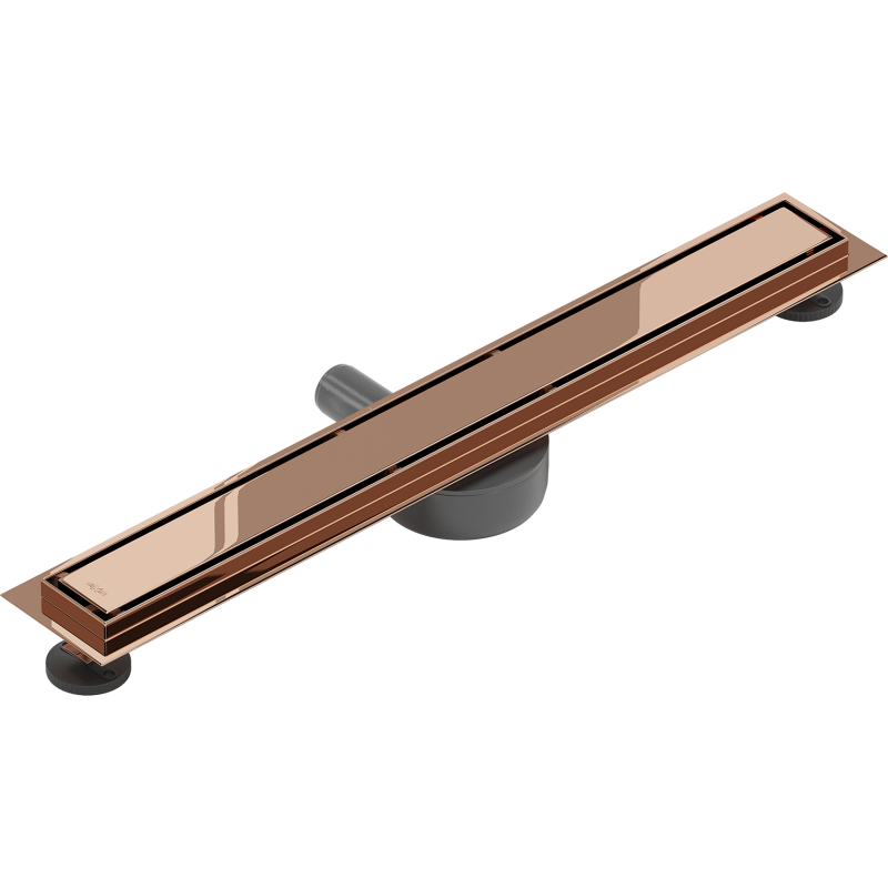 Mexen Flat 360° M13 rotating linear drain 2-in-1 70 cm, rose gold - 1610070-40