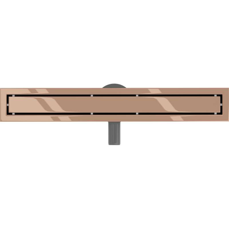 Mexen Flat 360° M13 scarico lineare girevole 2 in 1 70 cm, oro rosa - 1610070-40