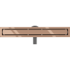 Mexen Flat 360° M13 odpływ liniowy obrotowy 2w1 70 cm, różowe złoto - 1610070-40