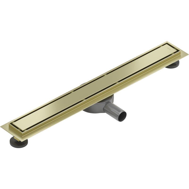 Mexen Flat 360° M13 Rotatable Linear Drain 2-in-1 70 cm, Brushed Gold - 1A10070-40