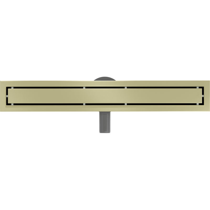 Mexen Flat 360° M13 scarico lineare rotante 2 in 1 da 70 cm, oro spazzolato - 1A10070-40